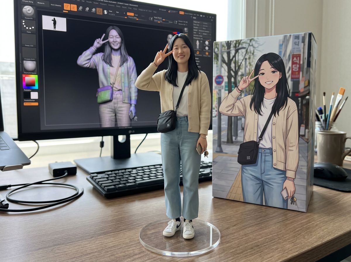 피규어 사진 생성하기 예시