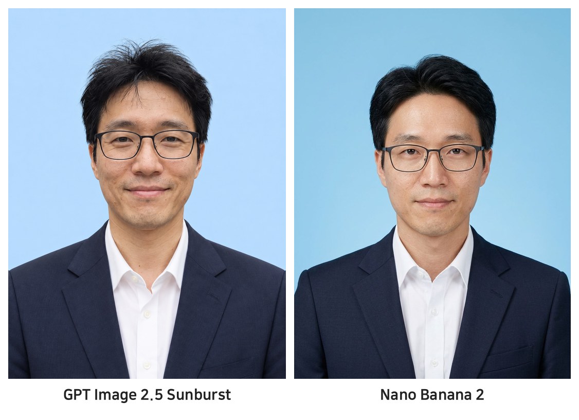 GPT Image 2.5 Sunburst와 Nano Banana 2 비교
