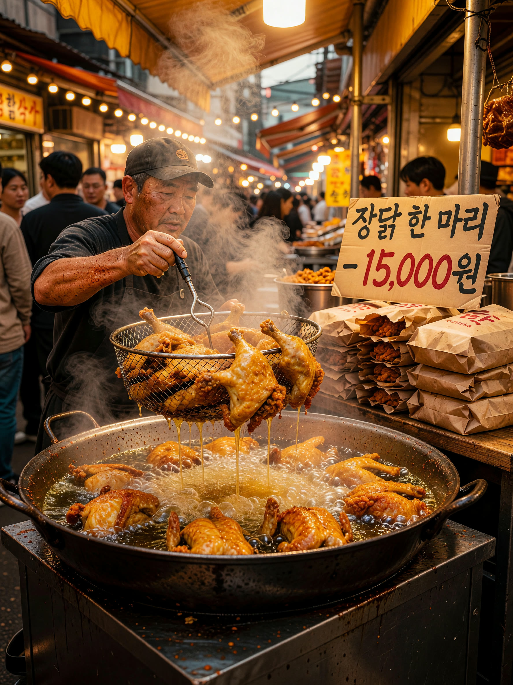 [그 순간] 시장 통닭