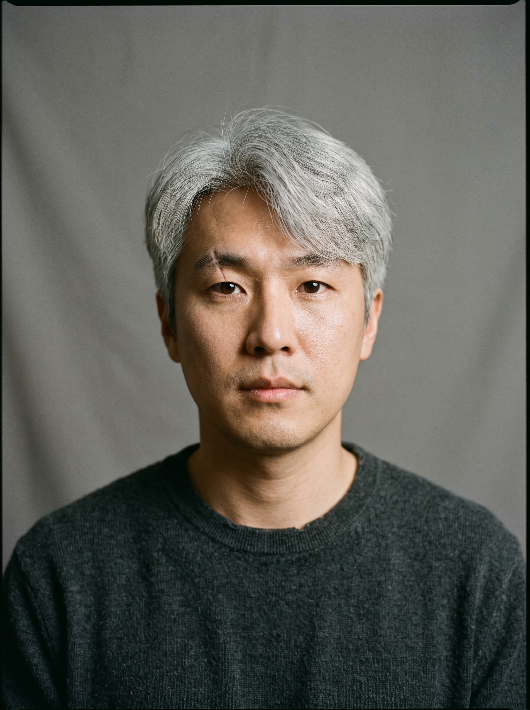[얼굴] 일찍 센 머리