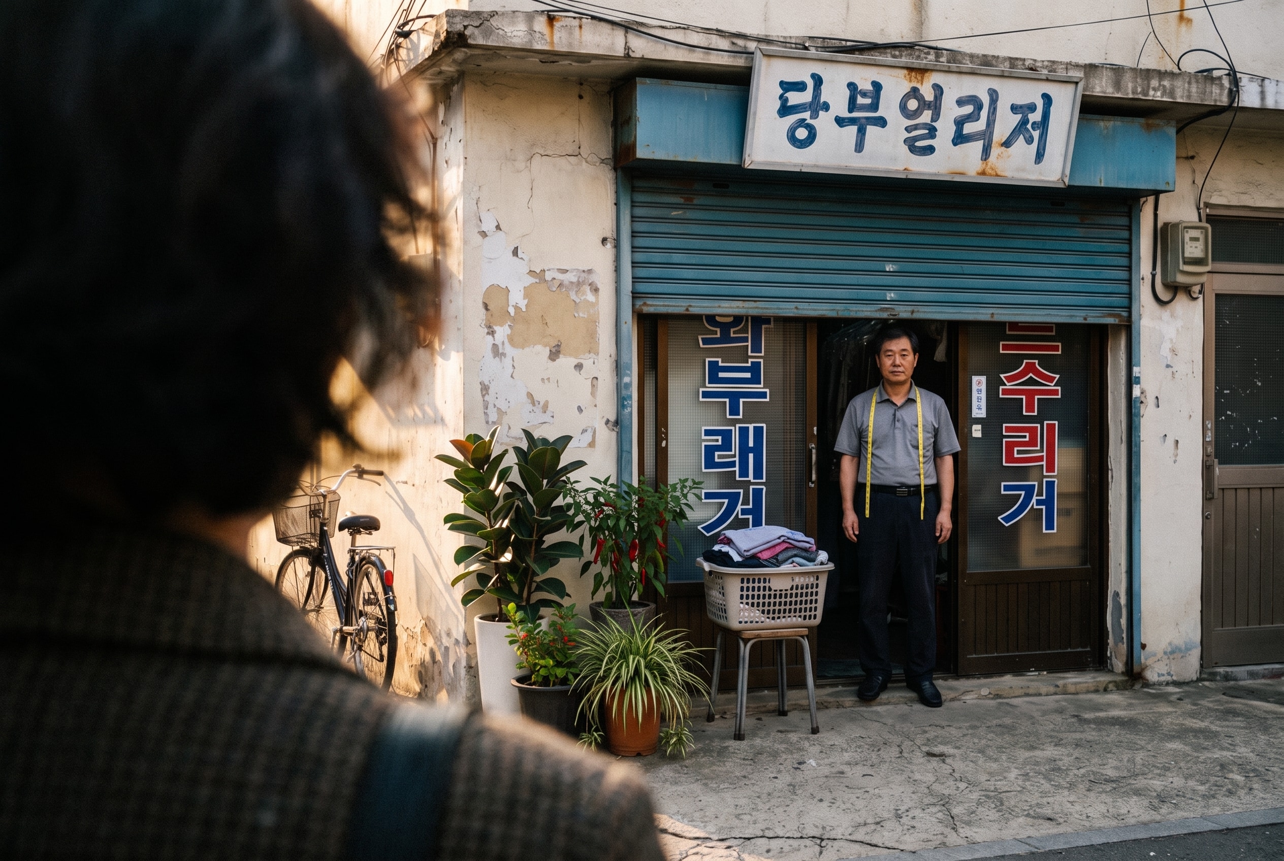 [카메라 자리] 오버 더 숄더