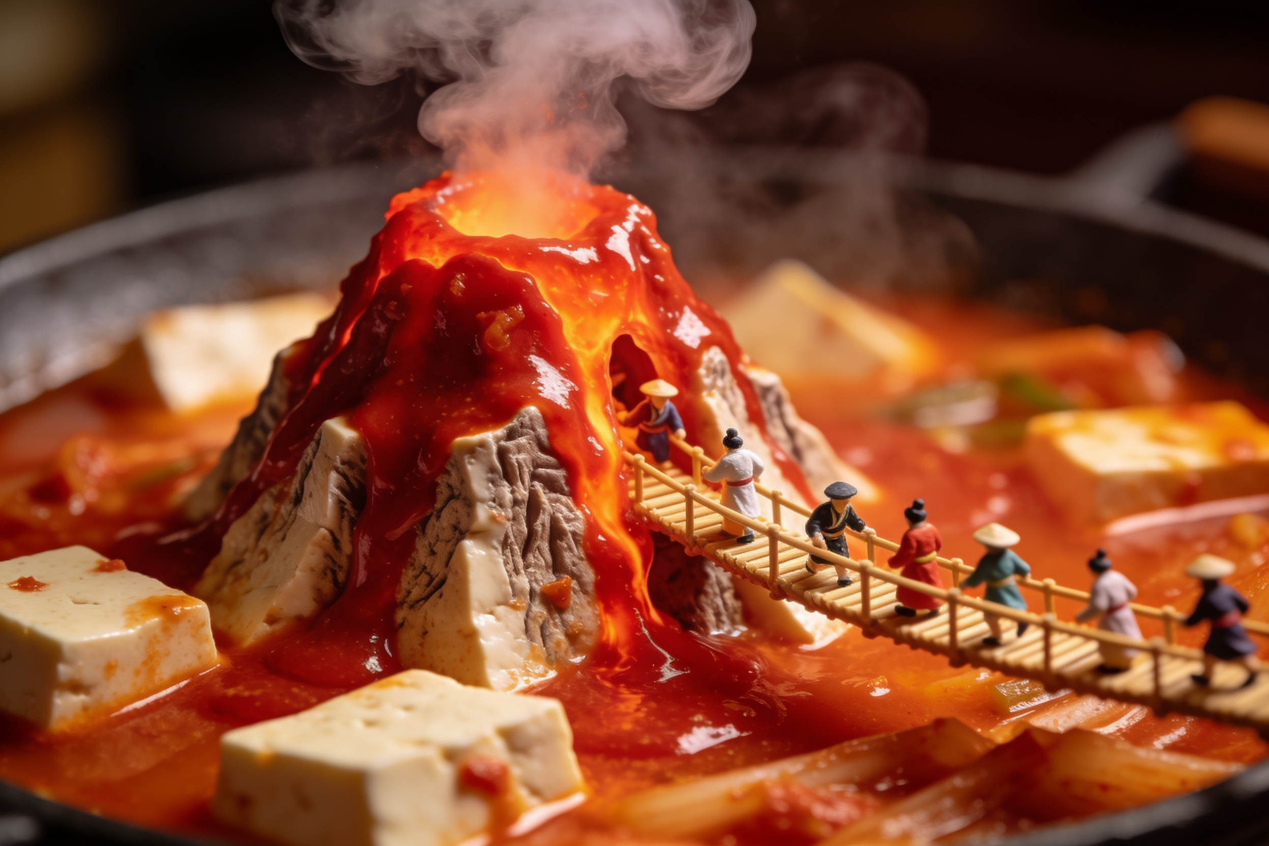김치찌개 화산
