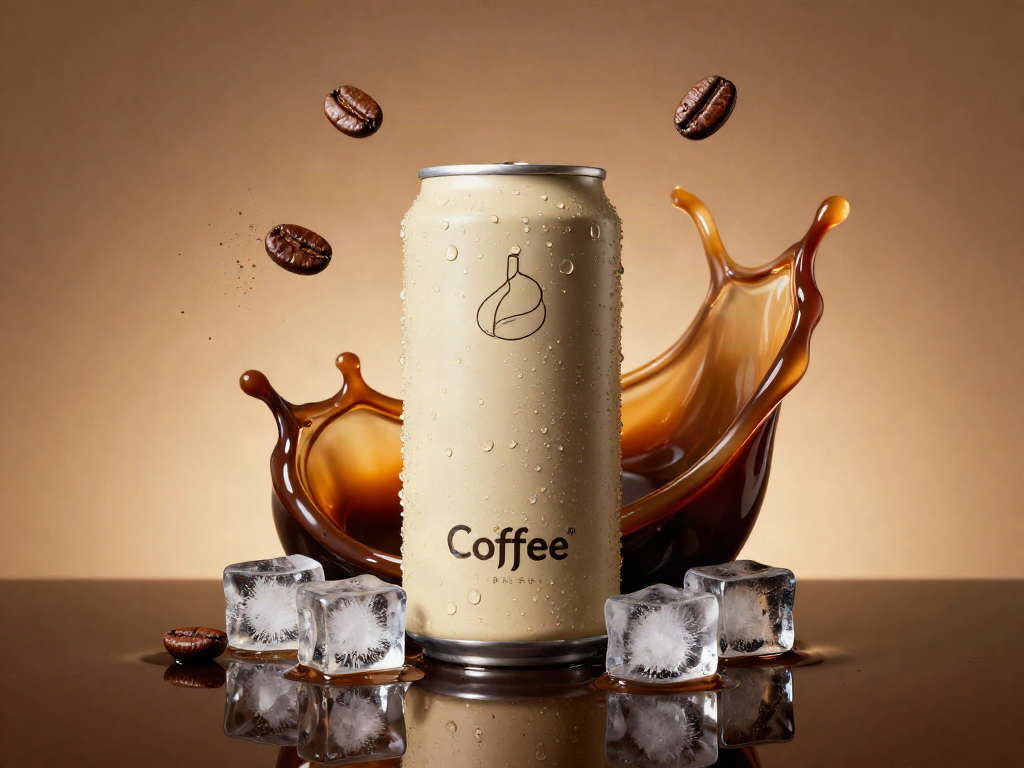 Ultra-luxury premium coffee advertising poster