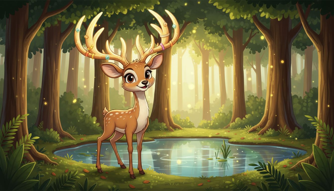 연못에 비친 사슴 표지 이미지